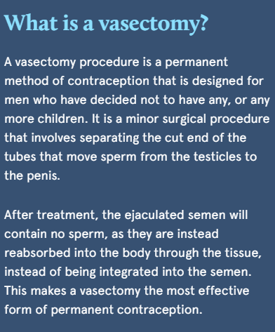 What is a vasectomy?